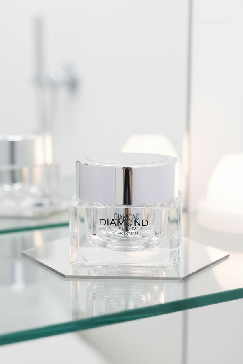 Diamond Face Cream - Prateleira de spa de luxo