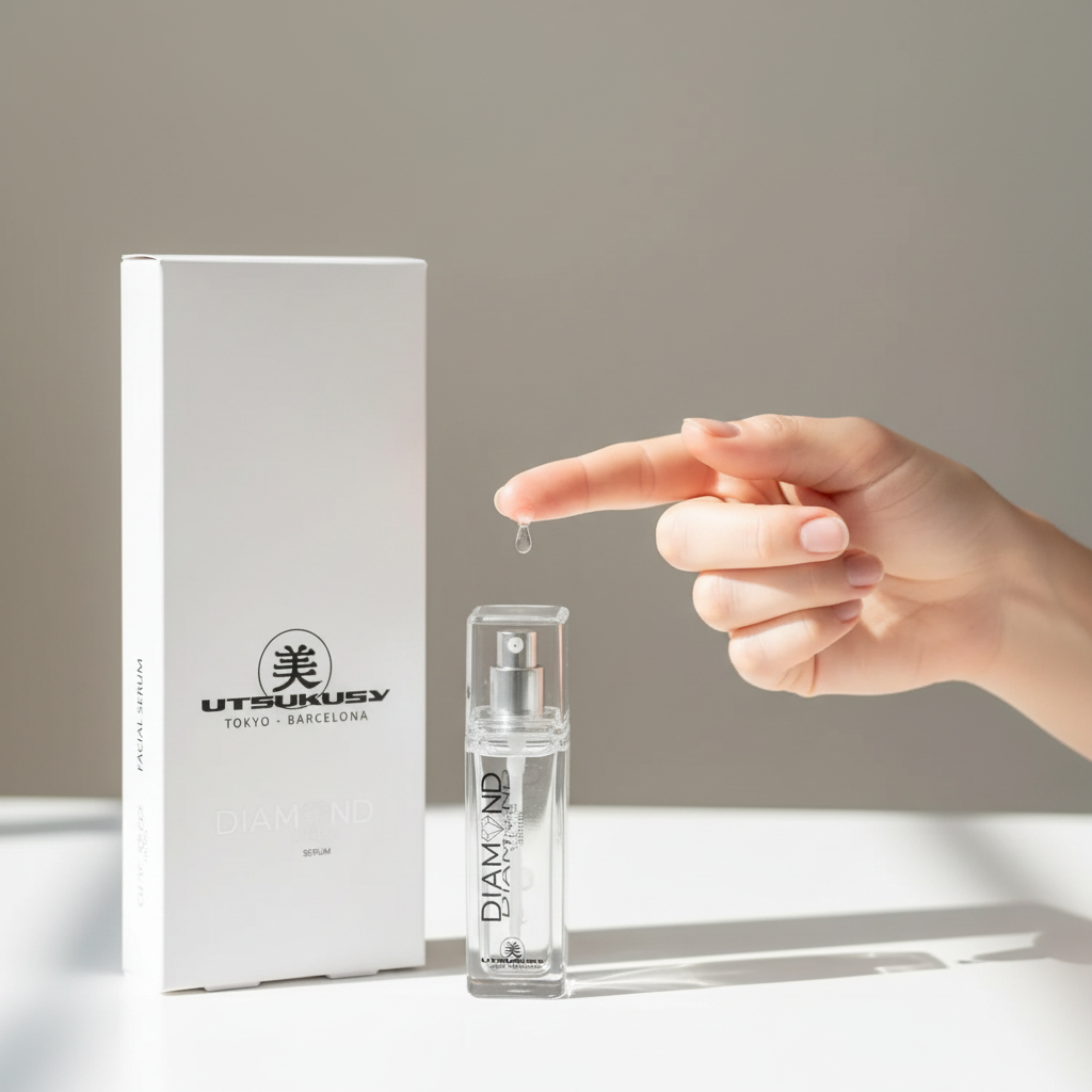 UTSUKUSY Diamond Lift Pro Serum - nas mãos