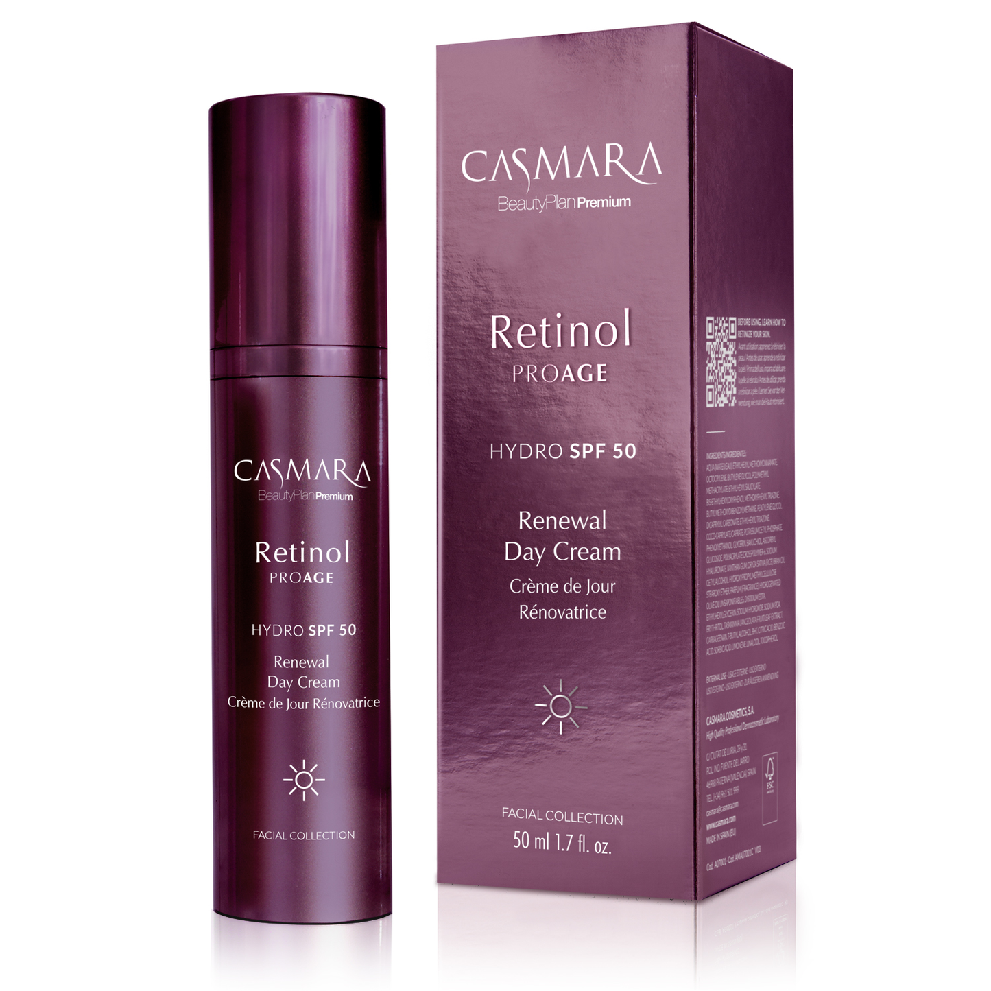 Retinol ProAge Renewal Day Cream SPF50 da Casmara