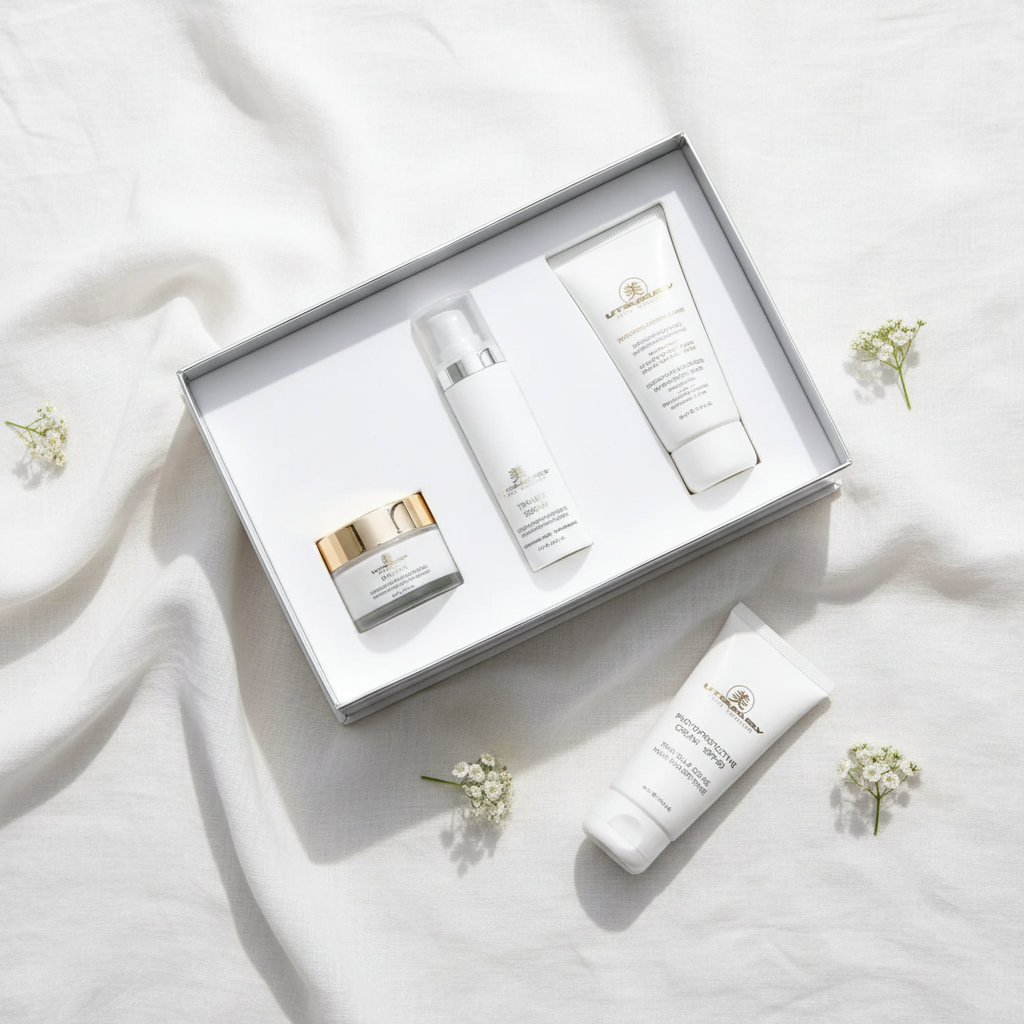 Kit Tranex White — Flat lay