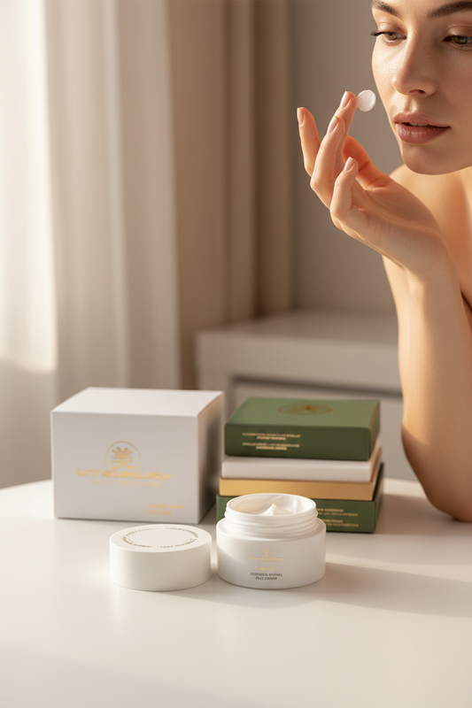Exosomes Retinal Face Cream - Lifestyle com mão a aplicar