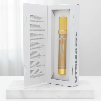 UTSUKUSY Sensitive Skin - caixa aberta em mármore