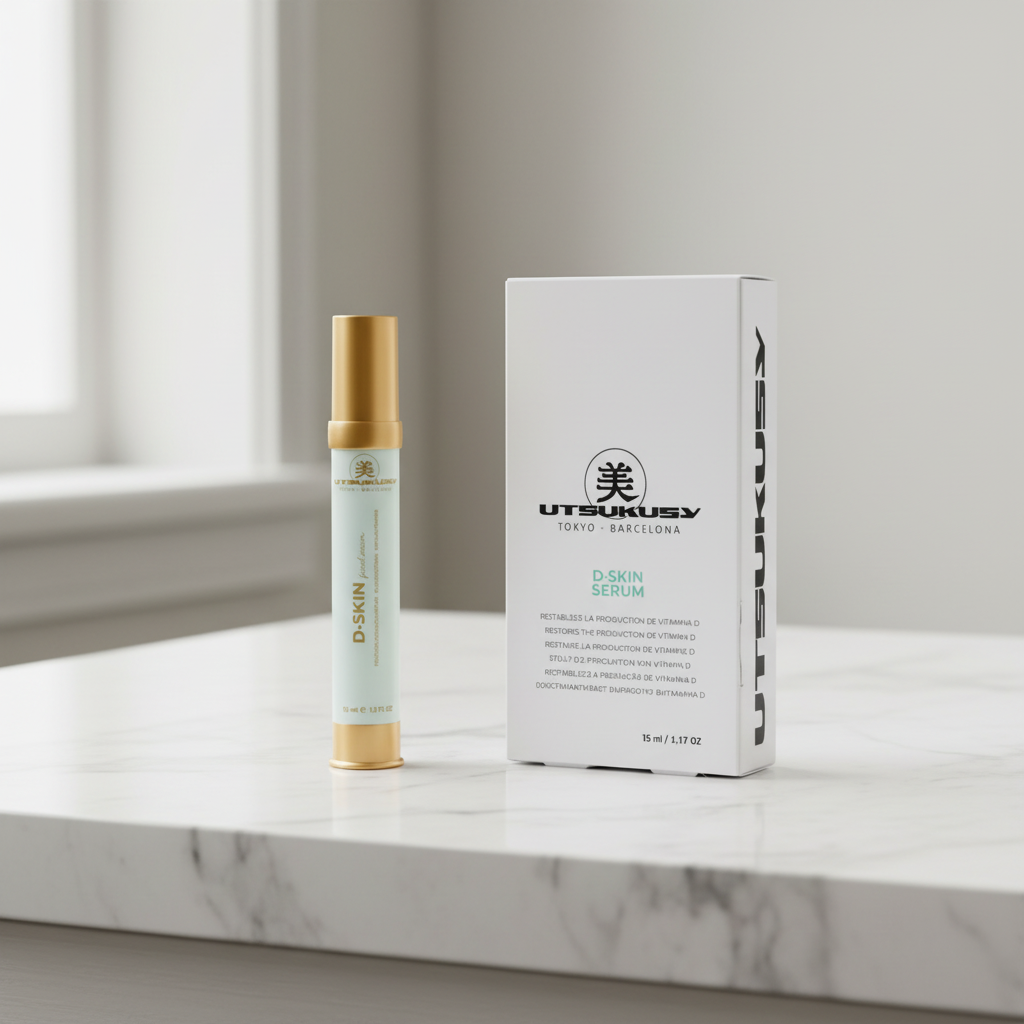 UTSUKUSY D-Skin Serum - bancada em mármore