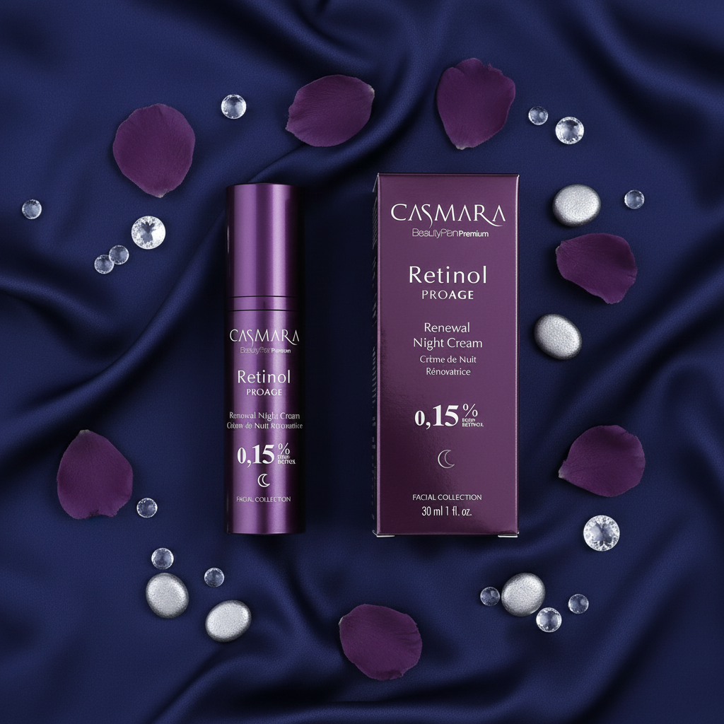 Casmara Retinol ProAge Renewal Night Cream 0,15% - flat lay