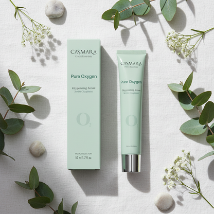 Casmara Pure Oxygen Oxygenating Serum - flat lay
