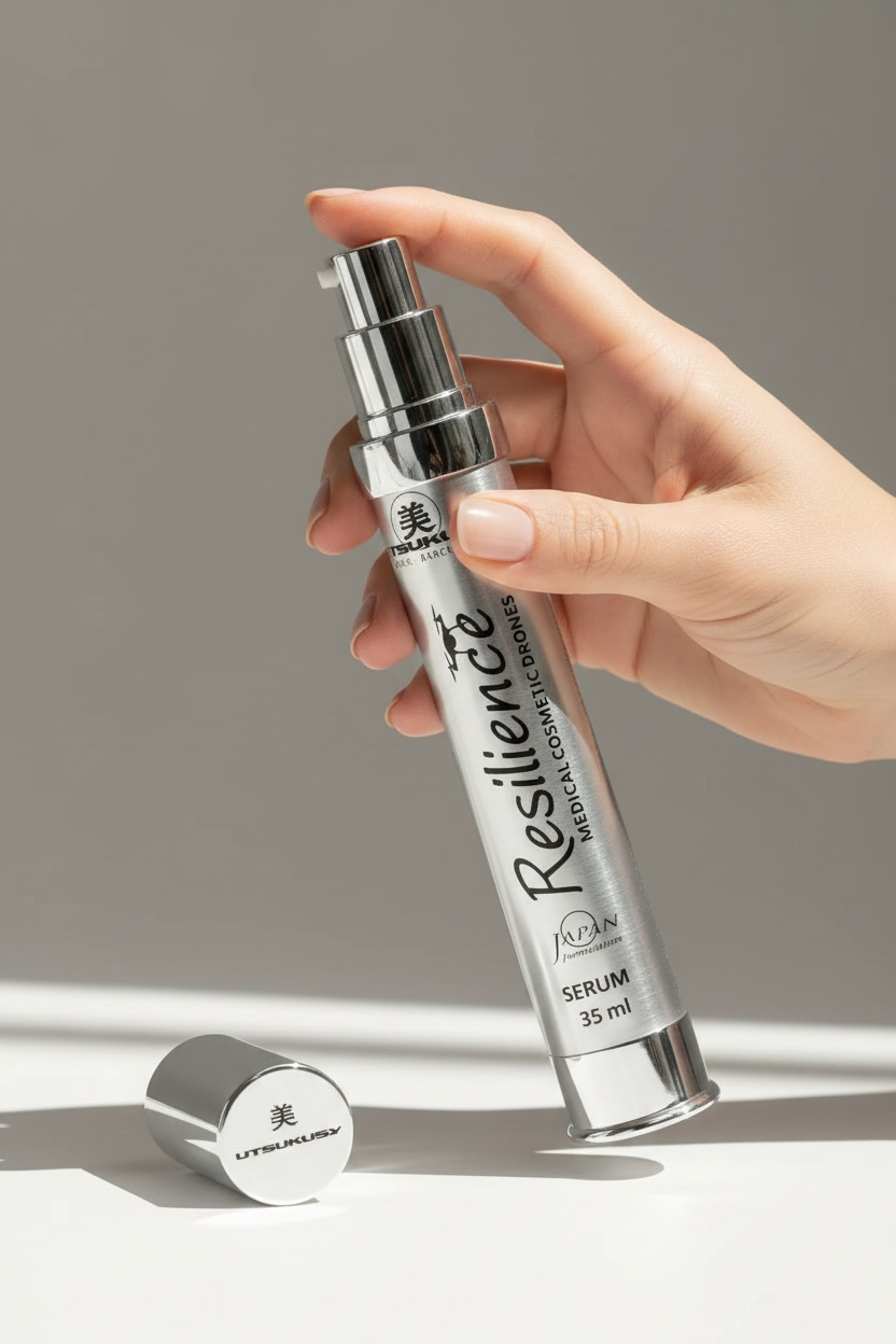 UTSUKUSY Resilience Serum - nas mãos