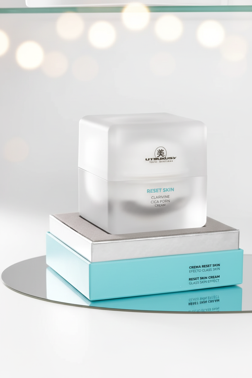Reset Skin Cream - Prateleira de spa com caixa